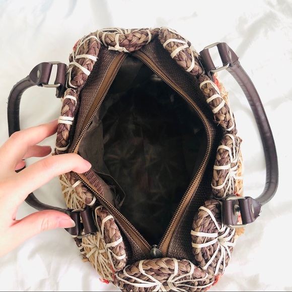 French crochet basket weave purse handbag - Picture 5 of 5